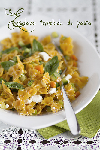 Ensalada templada de pasta 