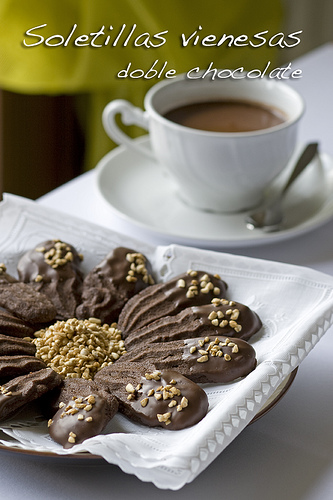 Soletillas vienesas con doble chocolate