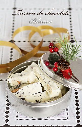 Turrón de chocolate blanco