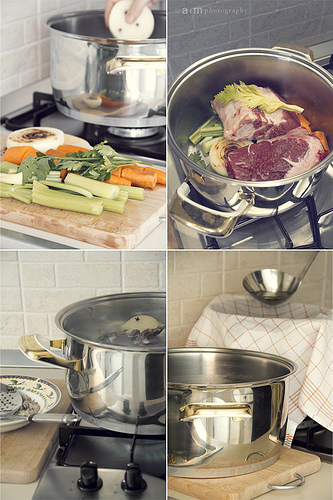 Caldo de carne casero 