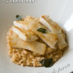 Risotto con filetes de perca