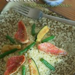 Cous cous con salmonetes y verduritas