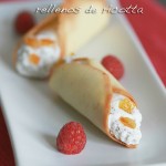 Canutillos rellenos de ricotta