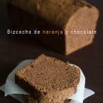 Bizcocho con naranja y chocolate