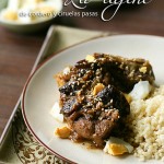 Tajine de cordero y ciruelas pasas