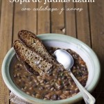 Sopa de judías azuki 