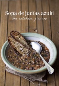 sopa de judías azuki