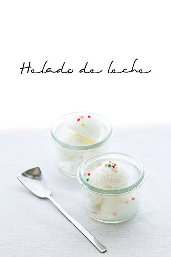 helado de leche
